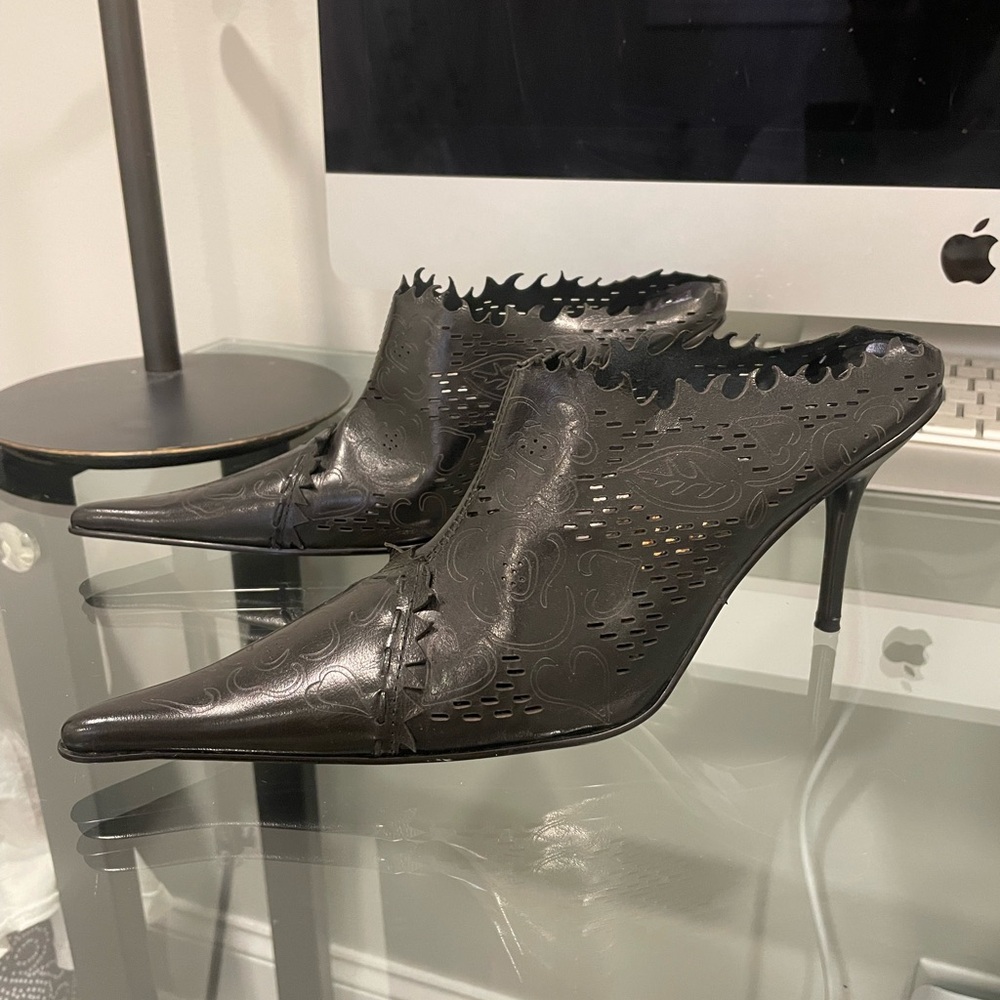 Basconi high heel mules